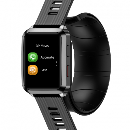 Smartwatch iSEN Watch P60 Black, IPS 1.65", Blood Pressure Monitor with Inflatable Cuff, Family Monitoring, Heart Rate, Temperature, Oxygen [1]