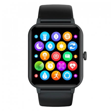 Okosóra Blackview R3 Max Fekete, 1,69" TFT érintőképernyő, testhőmérséklet, pulzus, SpO2 oxigénszint, kalóriaszámláló, IP68, 230mAh [1]