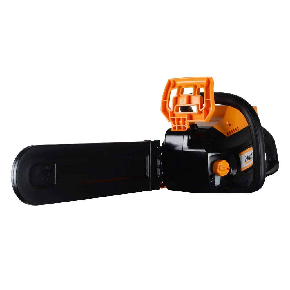 Drujbă Electrică iHunt Strong Chainsaw 58V Power, cu Acumulator, Fierăstrău Electric Portabil, 58V, Portocaliu [6]