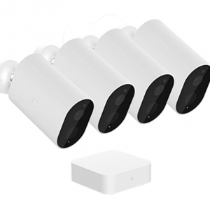 Wireless Surveillance Cameras - Pachet 4 camere de supraveghere wireless Xiaomi IMILAB EC2 cu Gateway Alb