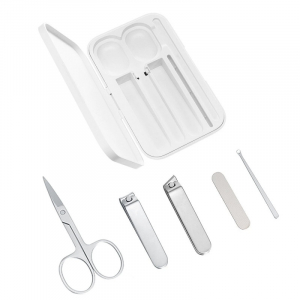 Set de manichiura si pedichiura Xiaomi cu 5 piese din otel inoxidabil si cutie magnetica de depozitare si transport  [2]