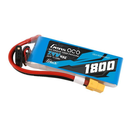 Acumulator GensAce G-Tech LiPo 1800mAh 7.4V 45C 2S1P XT60 [2]