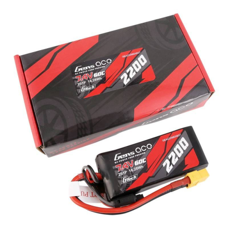 Acumulator GensAce G-Tech LiPo 2200mAh 7.4V 60C 2S1P XT60 [4]