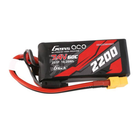 Altele - Acumulator GensAce G-Tech LiPo 2200mAh 7.4V 60C 2S1P XT60