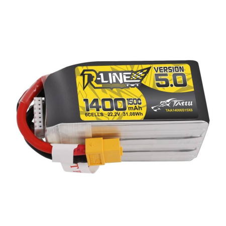 Altele - Acumulator Tattu R-Line 5.0 1400mAh 22.2V 150C 6S1P XT60