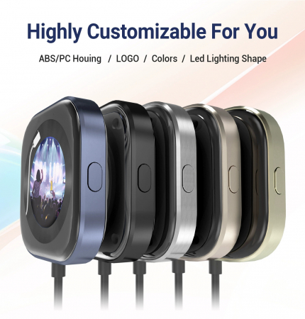 iSEN CPC1 Vezeték nélküli Autós Adapter CarPlay-hez (iOS), Fekete, 1,6 hüvelykes Kijelző Képekhez, Digitális Óra, Légfrissítő Funkció, Type-C, Automatikus Csatlakozás [4]