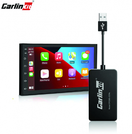 Adaptor USB wireless CarlinKit CPC200-CCPA Negru, WiFi 5G, Conectare prin cablu sau wireless, Kit auto integrat APK [3]