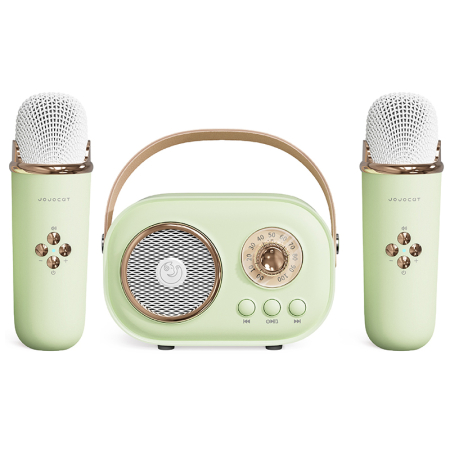 Portable Karaoke Machine iSEN C20 Plus, Green, UHF Wireless Microphone, Bluetooth 5.0, HIFI Sound, Anti-howling, 2-4H Battery Life, Multiple Apps, 1000mAh/500mAh Battery, Type-C Charging [2]