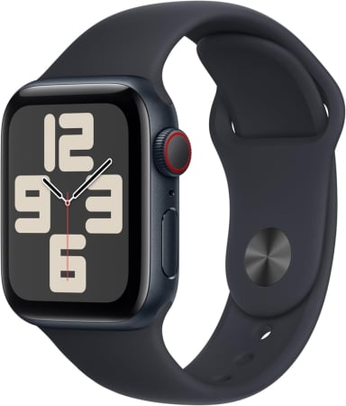 Bratari si Ceasuri Sport - Apple Watch SE 2nd Gen 40mm LTE ,Midnight Aluminum Case with Midnight Sport Band S/M