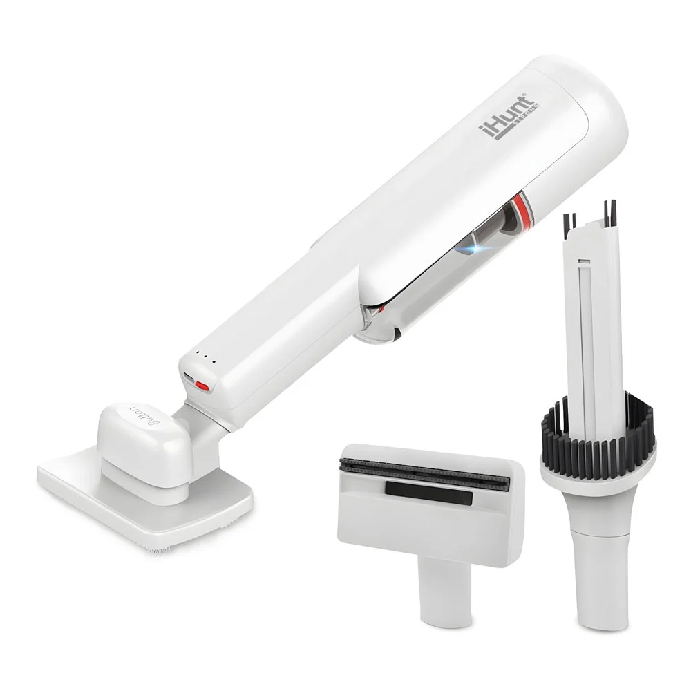 Aspirator de Mână fără Fir iHunt Bro Vacuum Cleaner 3-in-1, 100W, 13kPa, Autonomie 25 Min, Recipient 250ml, LED, pentru Păr de Animale [1]