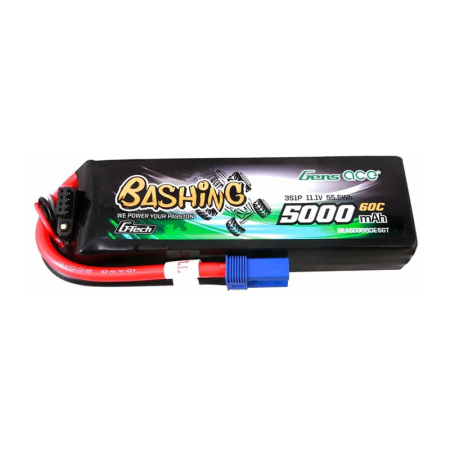 Altele - Baterie LiPo GensAce G-Tech de 5000 mAh, 11,1 V, 60C, 3S1P, cu conector EC5