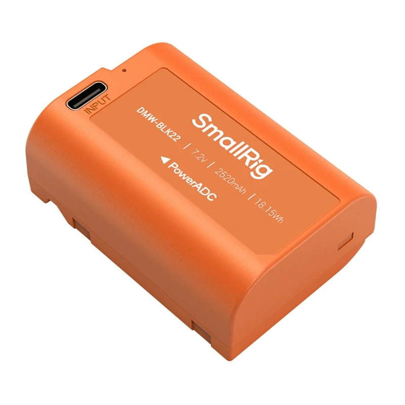 Gadgets Kiegészítők - Baterie pentru camera SMALLRIG DMW-BLK22 (portocaliu)