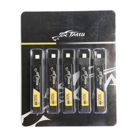 Altele - Baterie Tattu LiPo 300mAh 3.8V 75C 1S1P HV BT2.0.5 (5 buc)