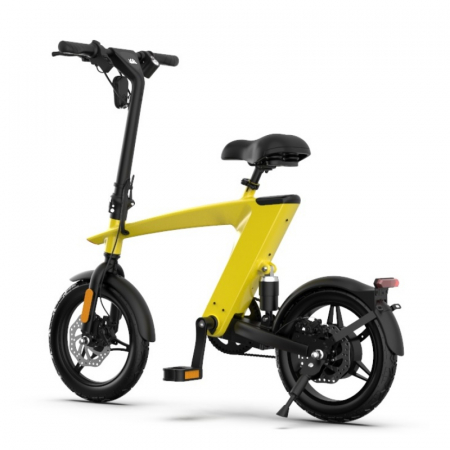 Bicicleta electrica iSEN H1 Flying Fish Galben, 250W, 22NM, Rulare full electric sau asistata, 25km/h, IPX4, Baterie detasabila 10Ah [7]