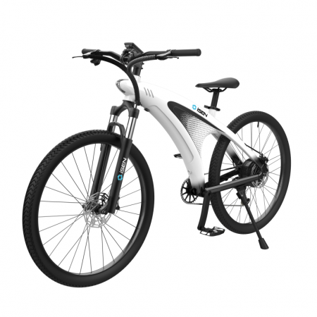 Electric bicycle iSEN Q5 White, 650W, 27.5" Wheel, 9 Shimano Speeds, Full Electric or Assisted Riding, 45km/h, Detachable Battery, IPX4 [1]