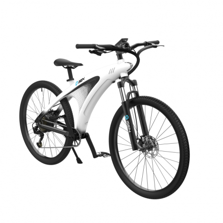Electric bicycle iSEN Q5 White, 650W, 27.5" Wheel, 9 Shimano Speeds, Full Electric or Assisted Riding, 45km/h, Detachable Battery, IPX4 [8]