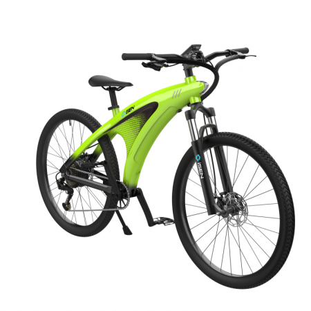 Electric bicycle iSEN Q5 Green, 650W, 27.5" Wheel, 9 Shimano speeds, Full Electric or Assisted Riding, 45km/h, Detachable Battery, IPX4 [8]