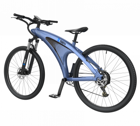 Bicicleta electrica iSEN Q5 Albastru, 650W, Roata 27.5", 9 viteze Shimano, Rulare full electric sau asistata, 45km/h, Baterie detasabila, IPX4 [3]