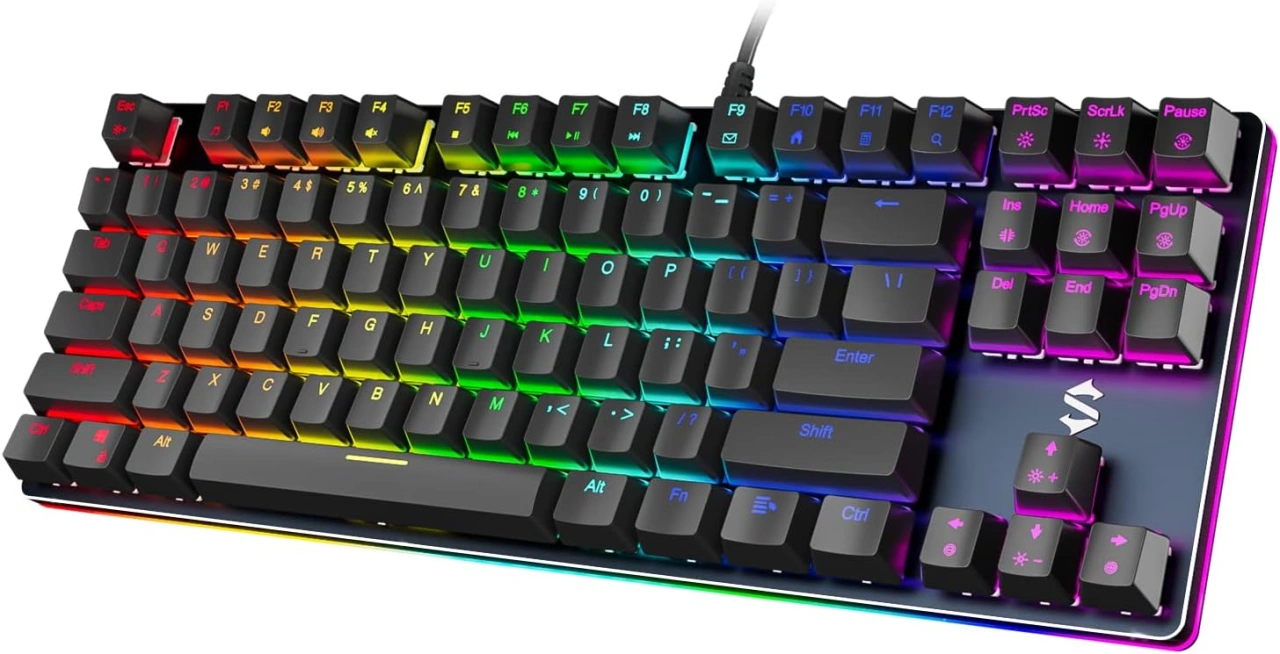 Noutati - Black Shark Sixgill K1 Wired Mechanical Gaming Keyboard, RGB, US Layout