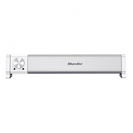 Soundbar PC Bluedio LS Alb, Sistem 2.0, Efect 7.1, 3D Surround, Bluetooth 5, Microfon, Alimentare USB [2]