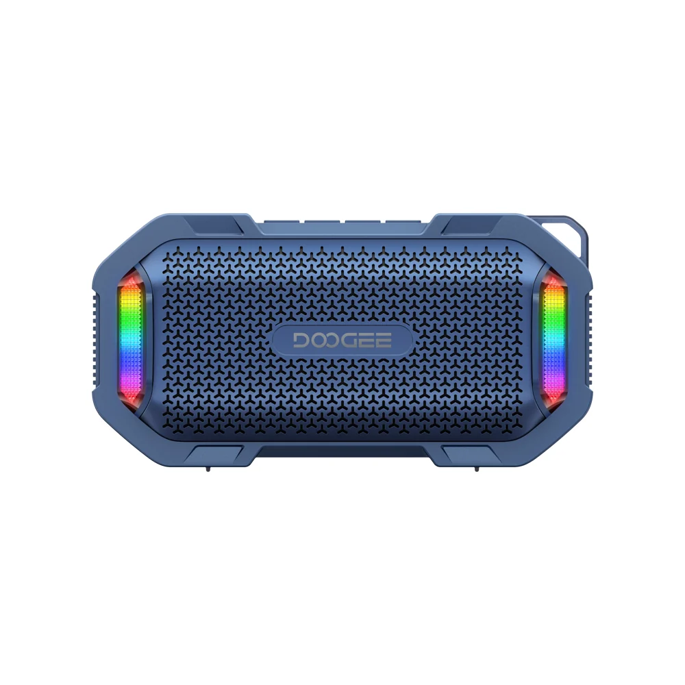 Noutati - Boxă Portabilă Bluetooth DOOGEE Mag Grip, Albastru, 15W Peak, Bluetooth 5.3, Prindere Magnetică, IP67, RGB, TWS Stereo, Baterie 1800mAh, Autonomie 10h