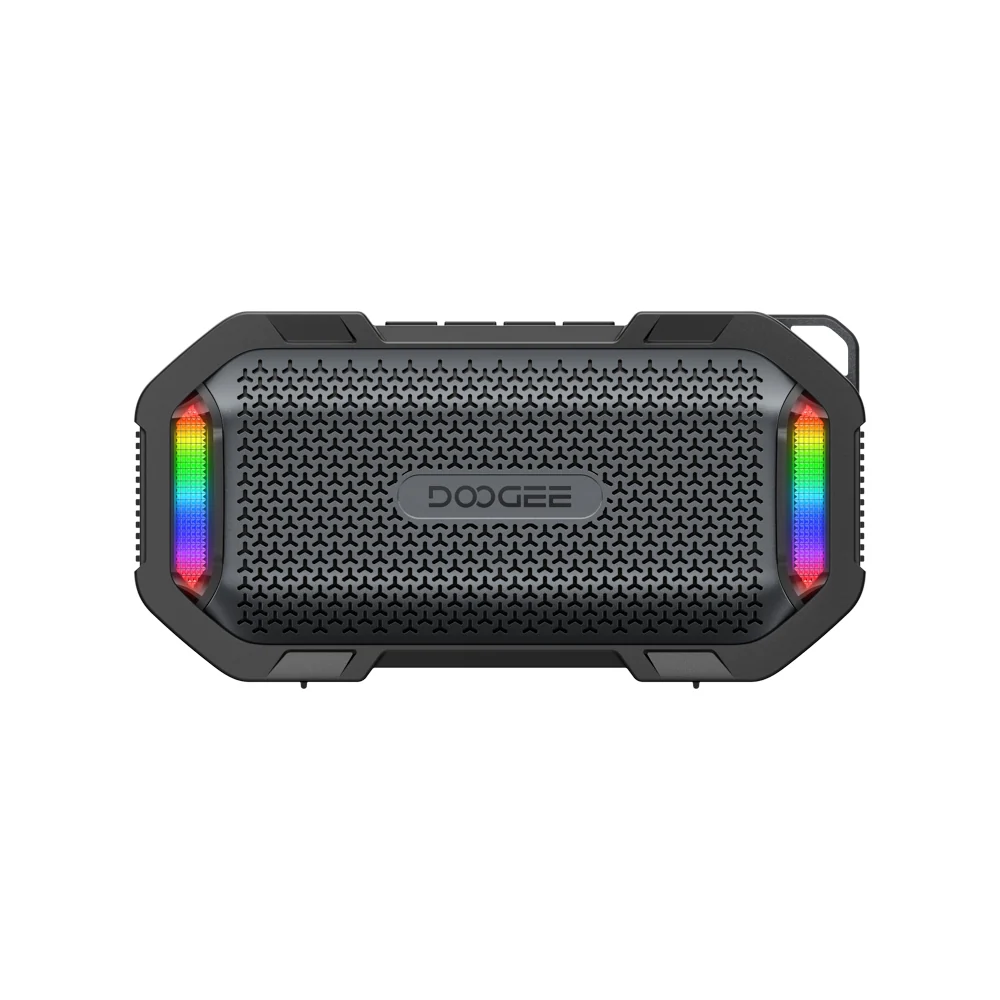 Noutati - Boxă Portabilă Bluetooth DOOGEE Mag Grip, Negru, 15W Peak, Bluetooth 5.3, Prindere Magnetică, IP67, RGB, TWS Stereo, Baterie 1800mAh, Autonomie 10h