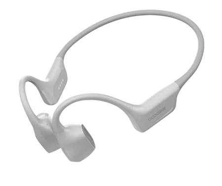 Boxe Portabile - Casti Doogee BoneAir Swim, Alb, Moduri duale Bluetooth 5.3 + MP3, 64GB ROM, 140 mAh, IP68, Design usor, Ideale pentru alergare sporturi in aer liber