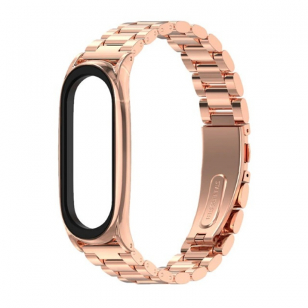 Accesorii Smartwatch - Bratara de schimb din metal cu zale mari pentru smartband Xiaomi Mi Band 7