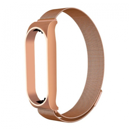 Accesorii Smartwatch - Bratara de schimb din metal cu zale mici pentru smartband Xiaomi Mi Band 7