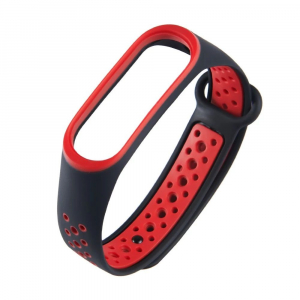 Bratara de schimb din TPE de inalta calitate pentru Xiaomi Mi band 3/4, in doua culori, cu aerisire, confortabila si rezistenta [7]