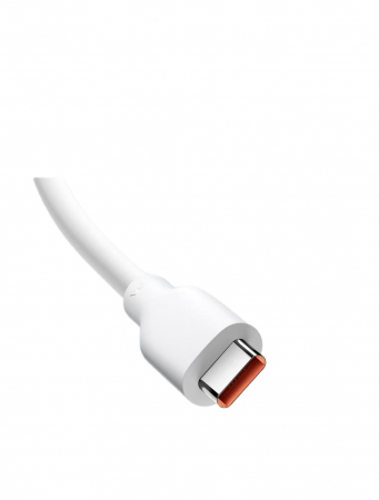 Xiaomi 6A USB-A to USB Type-C data cable White, 2m, fast charging 120W, made of silicone, 480Mbps [1]