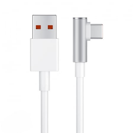 Phone accessories - Xiaomi super fast charging cable, L-shaped USB, 1.5m, Type-C, 6A, 120W, White