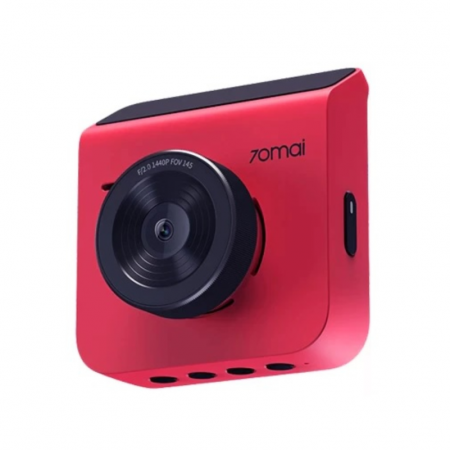 Car DVR cameras - Camera auto DVR Xiaomi 70MAI A400 Rosu, 1440P, IPS 2.0", 3.6MP, Filmare 145°, Night Vision, Monitorizare parcare, Slot memorie, 500mAh