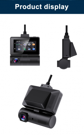 Mini Camera auto DVR iSEN G5, 4G, Display 3", 2GB RAM, 32GB ROM, Android 10, Comunicare bidirectionala, Monitorizare parcare, GPS, WiFi, ADAS, G-Sensor [2]