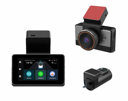 Camere auto DVR - Camera Auto iSen P83, 2K 25fps, 4G LTE, GPS Beidou, Ecran 3" IPS, WiFi Hotspot, Monitorizare la Distanta, 140° Front + 130° Rear, 512GB MicroSD