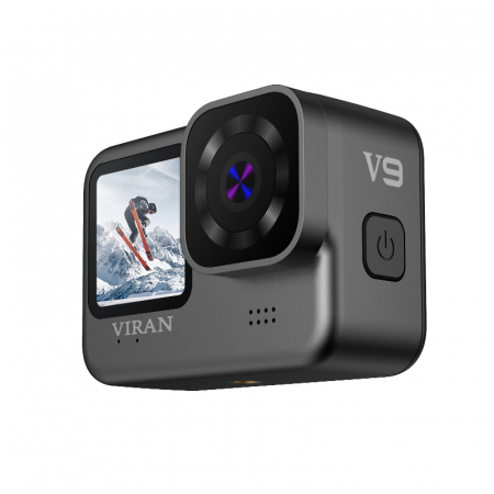 Camera de actiune iSEN VIRAN V9, Negru, 4K, LCD, 2.0", Filmare 170°, Wi-Fi, Funcție anti-tremurat, Telecomandă wireless, 1200 mAh [1]