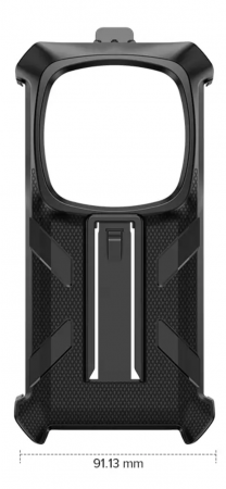 Carcasa pentru Ulefone ARMOR 28 Series, Negru, PC, Protectie 360°, Clip Rotativ + carabina [1]