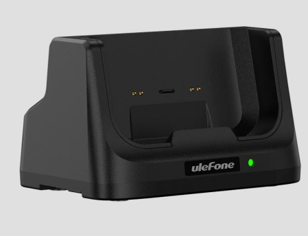 Asztali töltőállomás Ulefone RugKing-hoz, Pogo Pin csatlakozóval és 10W-os gyorstöltéssel. [2]