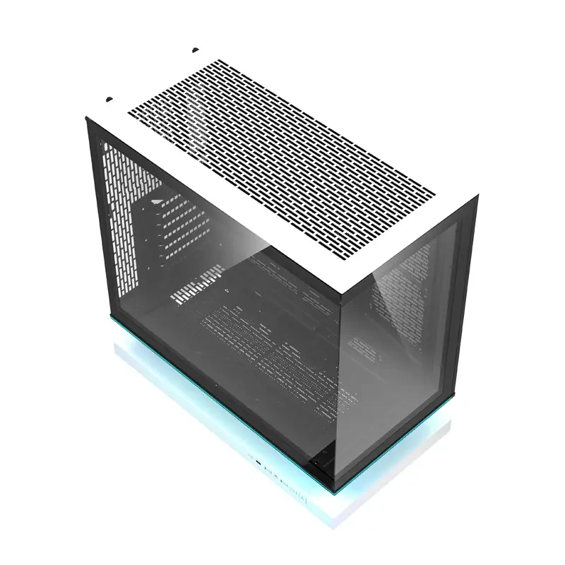 Carcasa pentru computer DarkFlash F1 ATX + 6 ventilatoare (alb) [7]