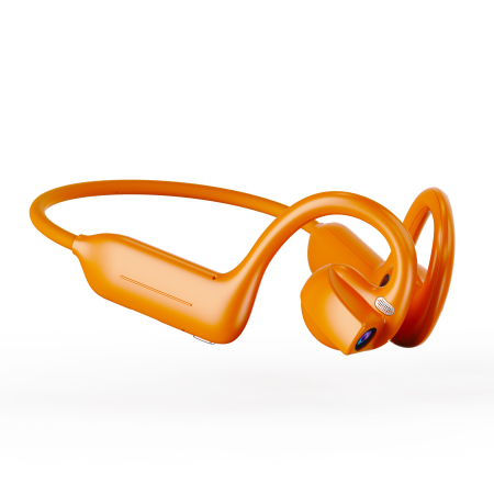 Căști Bluetooth AI iSEN E900, Portocaliu, Cameră Sony 8MP, Open-Ear, Bluetooth 5.4, WiFi, 8GB, Traducere AI, Asistent Vocal, Reducere Zgomot Dual MIC, 220mAh [2]