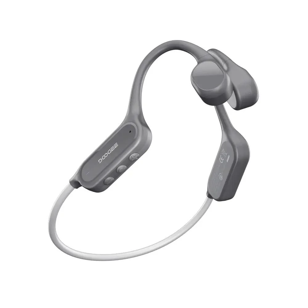 DOOGEE BoneBeat Swim Lite Bone Conduction Headphones, Gray, Bluetooth 5.4, MP3, IP68, 10h Playtime [1]