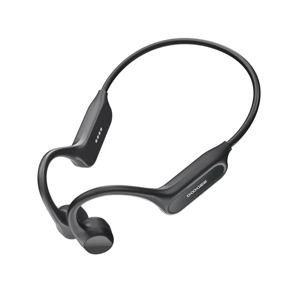Wireless headphones - DOOGEE BoneBeat Swim Lite Bone Conduction Headphones, Black, Bluetooth 5.4, MP3, IP68, 10h Playtime