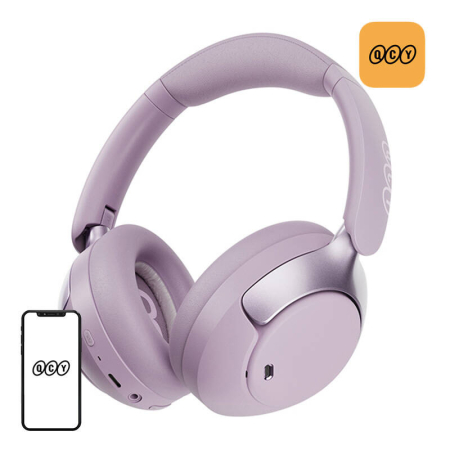 Casti - Casti fara fir QCY H3 pro ANC (violet)