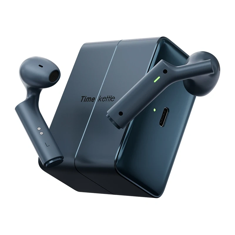 Casti intraauriculare TimeKettle W4 Plus TWS cu functie de traducere (albastre) [8]