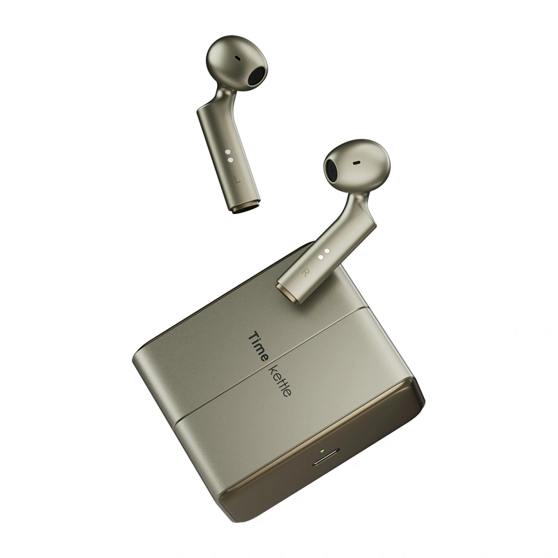 Casti - Casti intraauriculare TimeKettle W4 Plus TWS cu functie de traducere (aurii)