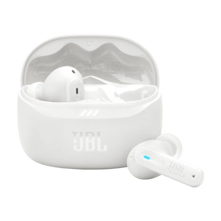 Casti Wireless - Căști JBL Tune Beam 2 In-Ear, Alb, True Wireless, Bluetooth 5.3, ANC, Spatial Sound, Multipoint, IP54, Autonomie 48h