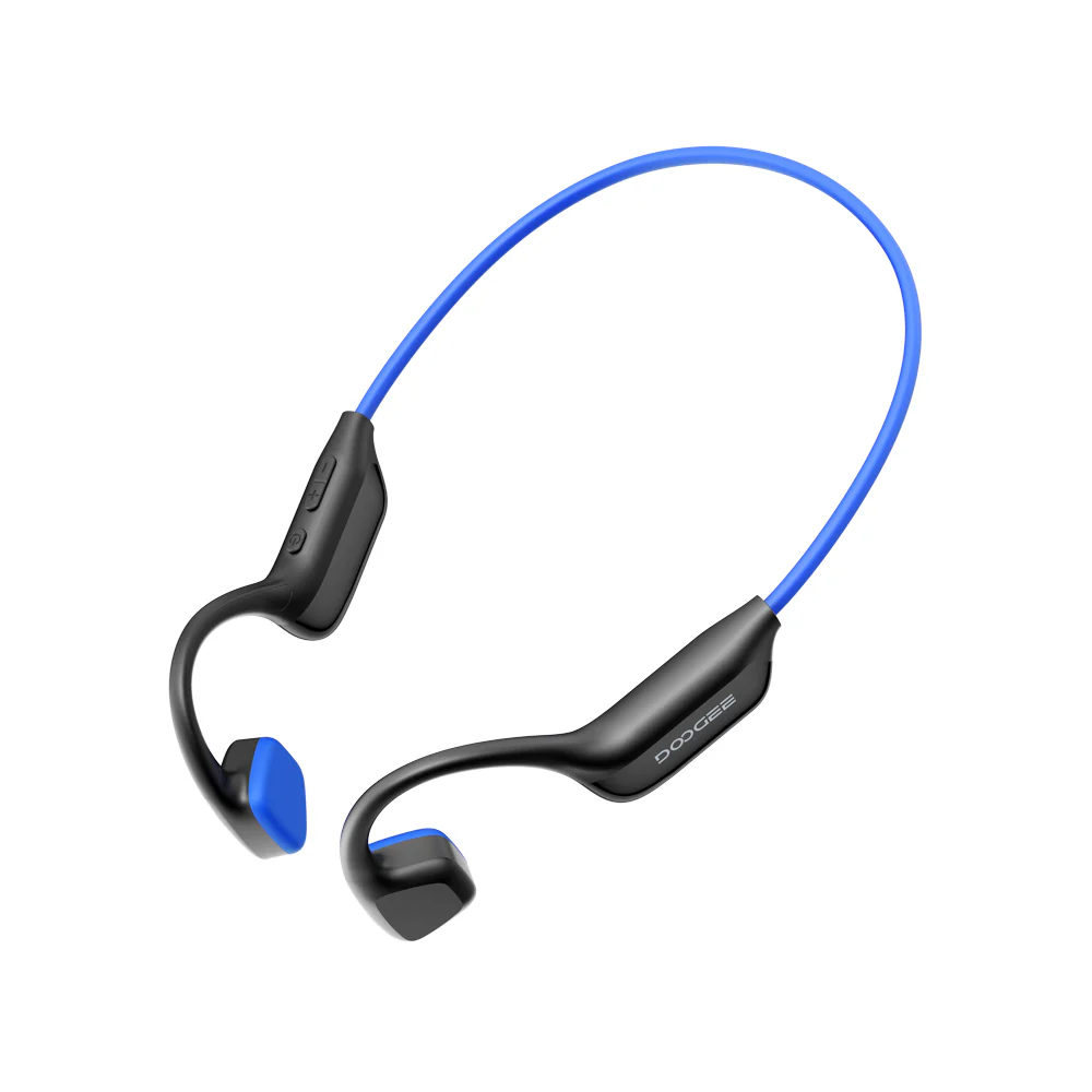 News - DOOGEE BoneBeat Run Digital Open-Ear Headphones, Blue, Bluetooth 6.0, LED Display, IP67, 10h Playtime, Dual Device