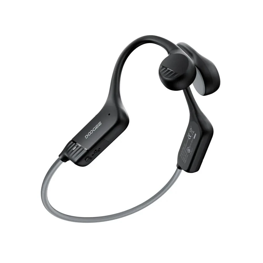 Căști Sport DOOGEE BoneBeat Run, Negre, Open-Ear, Bone Conduction, IP66, Bluetooth, 10h Autonomie, Confort Sport [1]