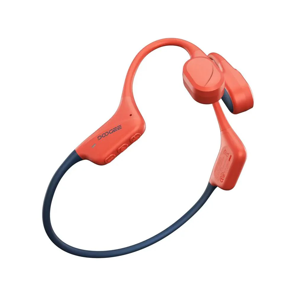 Căști Sport DOOGEE BoneBeat Swim, Rosu, Open-Ear, Bone Conduction, IP68, Bluetooth 5.4 + MP3, 7h Autonomie, Înot [1]