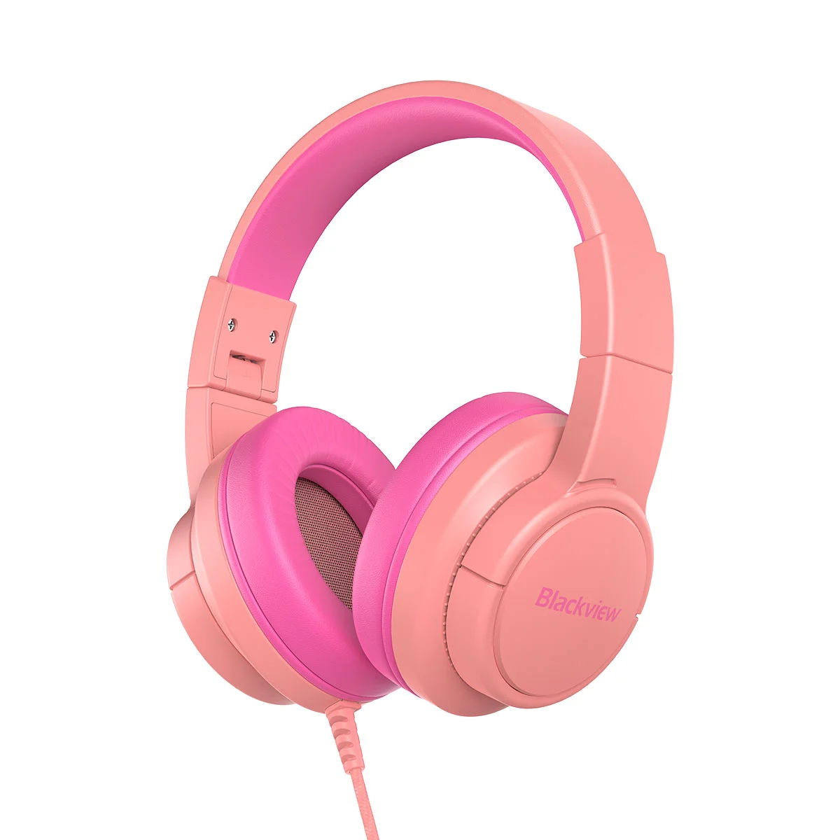 Noutati - Căști Blackview Wired FitBuds K1 On-Ear, Roz , Driver 40mm x2, Jack 3.5mm, 20Hz–20KHz, Design Modern